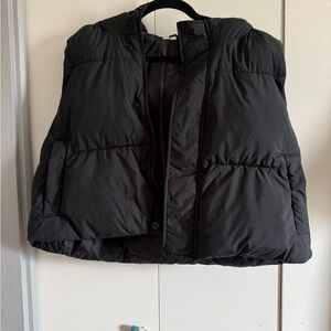 Fabletics Charcoal Puffer Vest